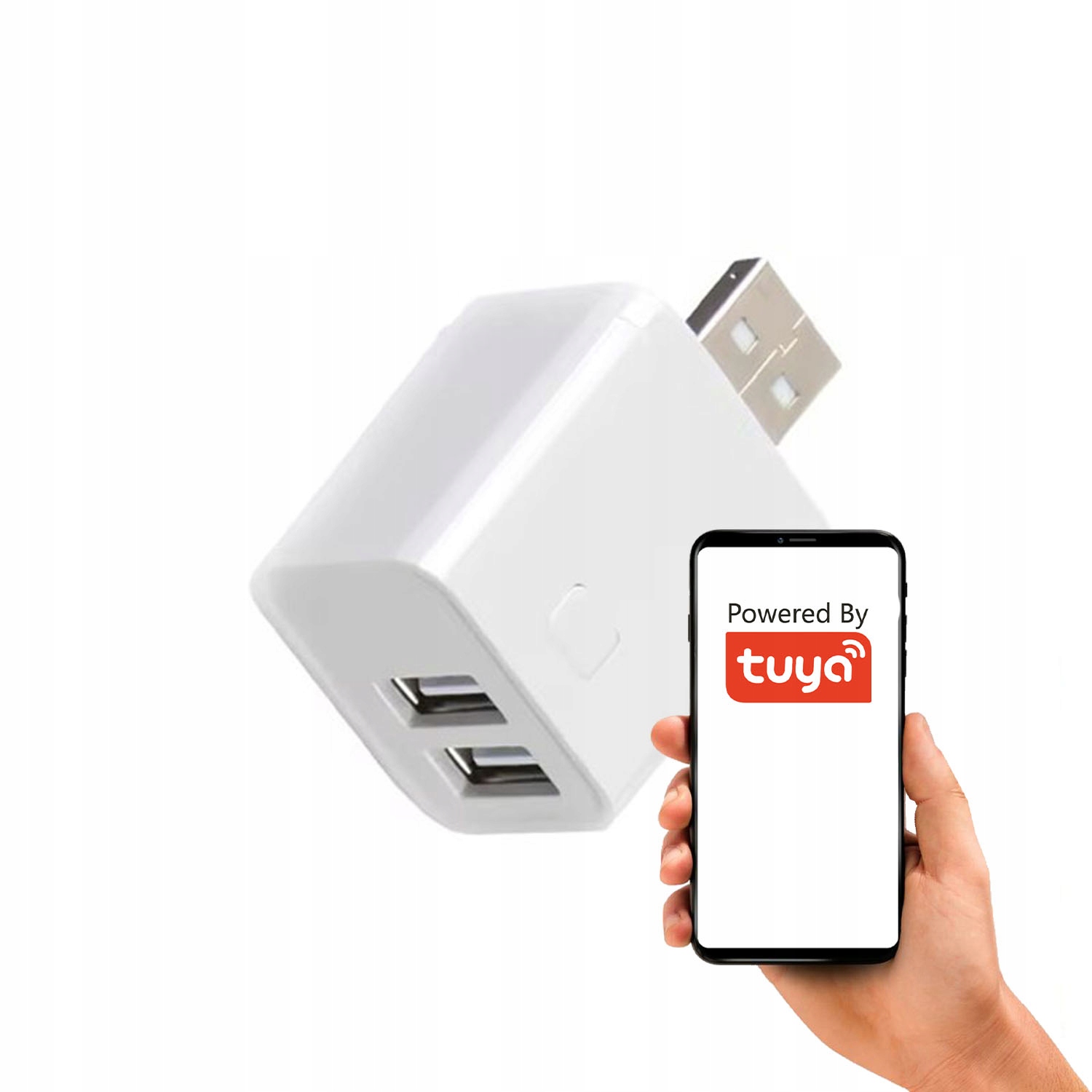 Inteligentny Mini Przełącznik Adapter USB 2 port 5-12V ZigBee TUYA Smart