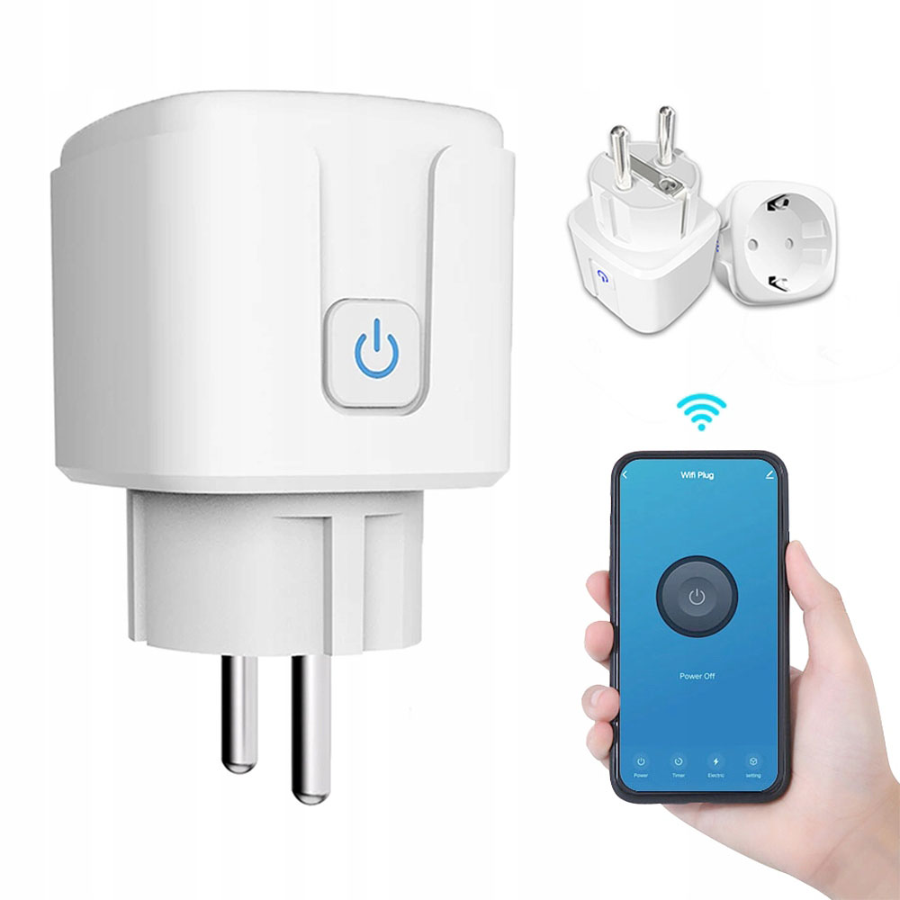Inteligentne Gniazdko 16A Pomiar Matter WiFi Homekit Google Home Alexa