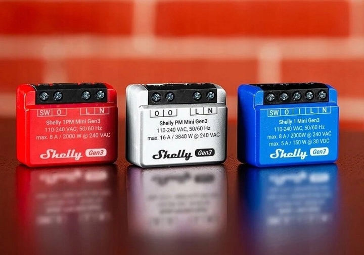 Shelly PM Mini Gen3 Pomiar Mocy do 16A WiFi Matter