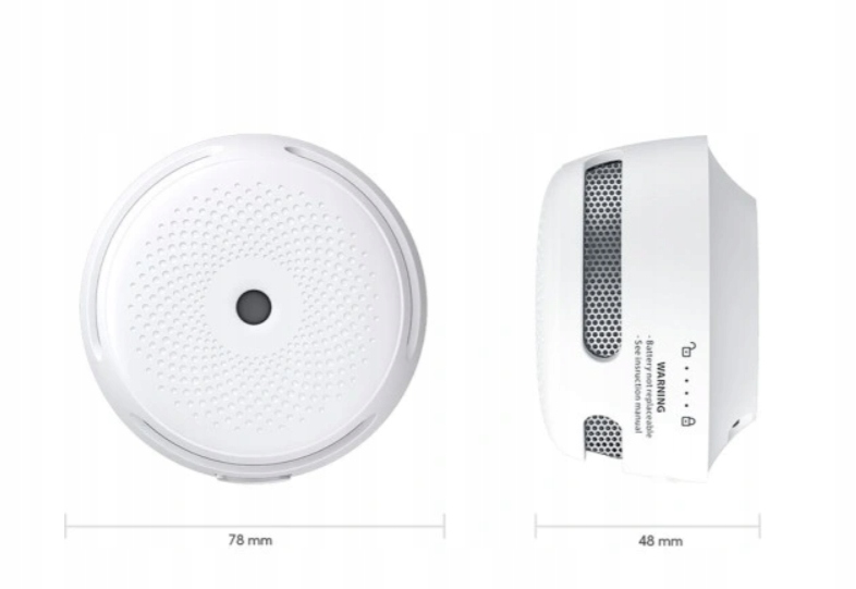 Czujnik Dymu WiFi TUYA Smart Life XS01-WT Alarm Dźwiękowy LED 85dB X-SENSE