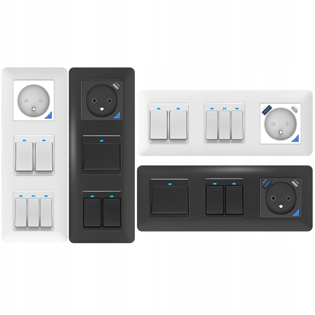 Inteligentne gniazdo z pomiarem prądu USB ZigBee TUYA PSMART białe