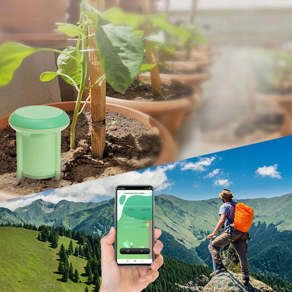 Inteligentny Zewnętrzny Czujnik Temperatury i Wilgotności Gleby ZigBee TUYA