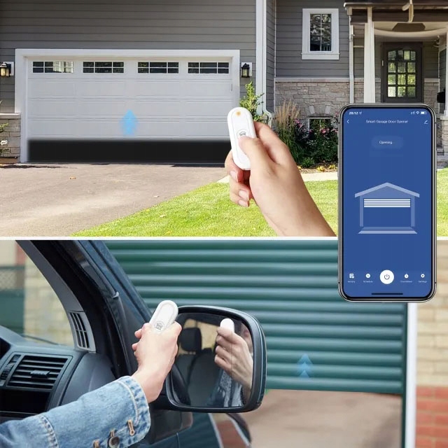 Sterownik bramy garażu z sensorem WiFi TUYA RF Smart Life + pilot RF