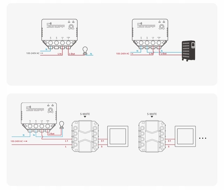Sonoff S-MATE Inteligentny Przełącznik Sterownik