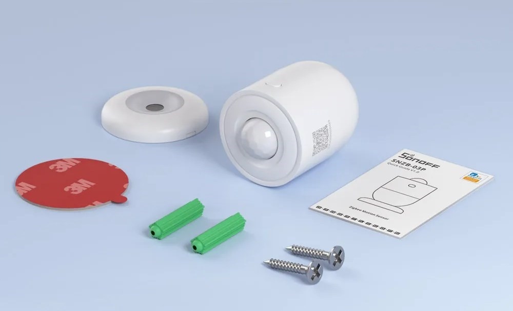 Sonoff SNZB-03P Czujnik Ruchu PIR ZigBee Kąt 110° + Bateria