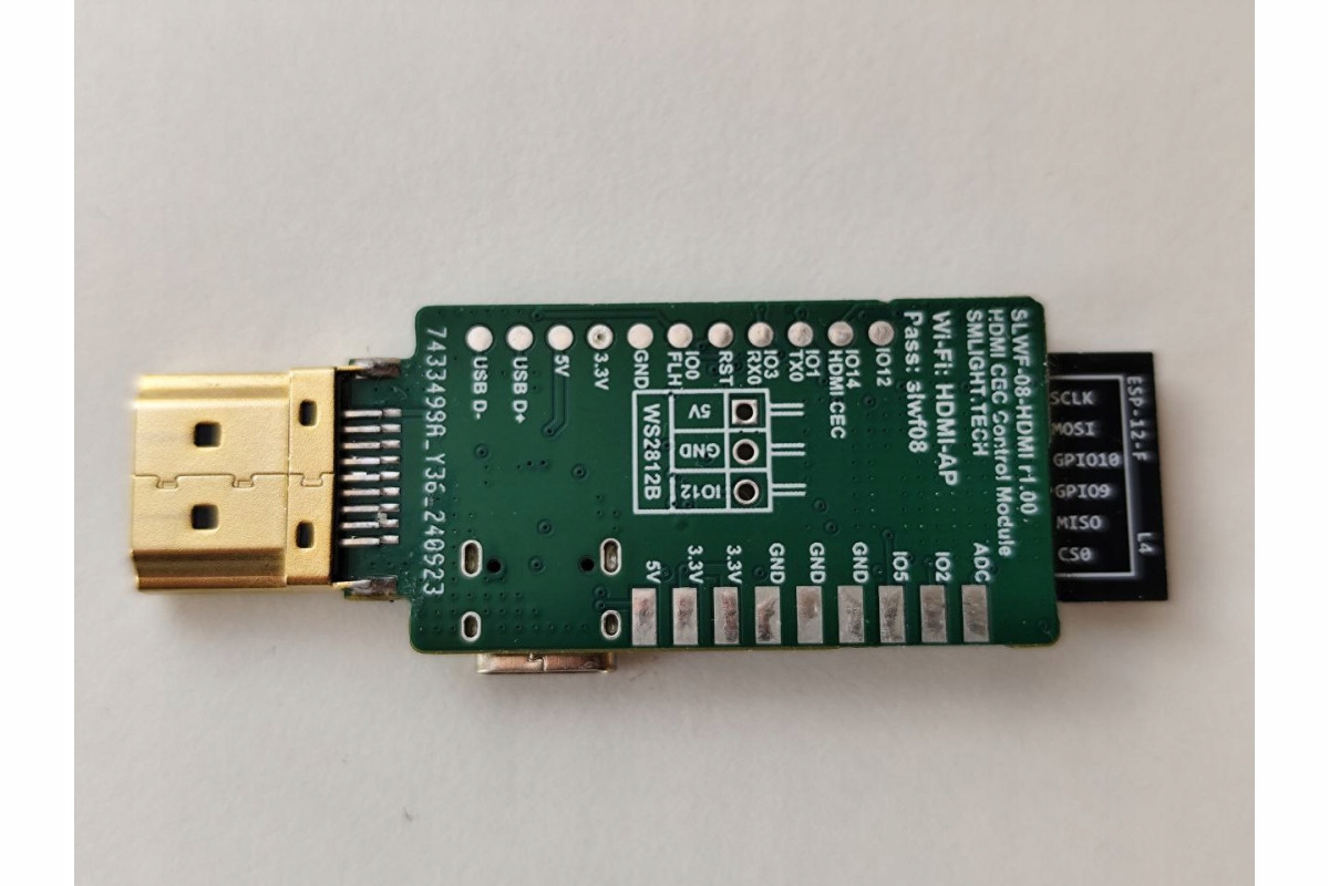Kontroler SLWF-08 HDMI-CEC dla ESPHome i Home Assistant