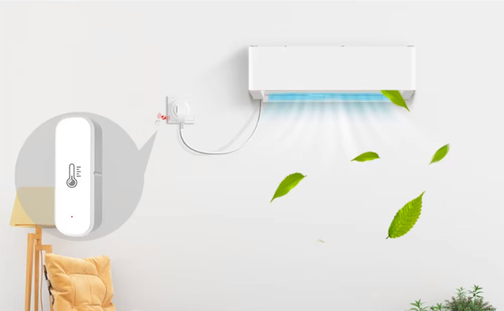 Czujnik Temperatury Wilgotności AAA ZigBee TUYA Smart Life ZigBee2MQTT