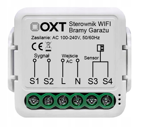 OXT Sterownik Bramy Garażowej WIFI TUYA Inteligentny Mini Moduł Smart Life