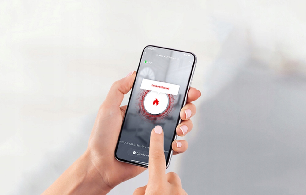 Czujnik Dymu WiFi TUYA Smart Life XS01-WT Alarm Dźwiękowy LED 85dB X-SENSE