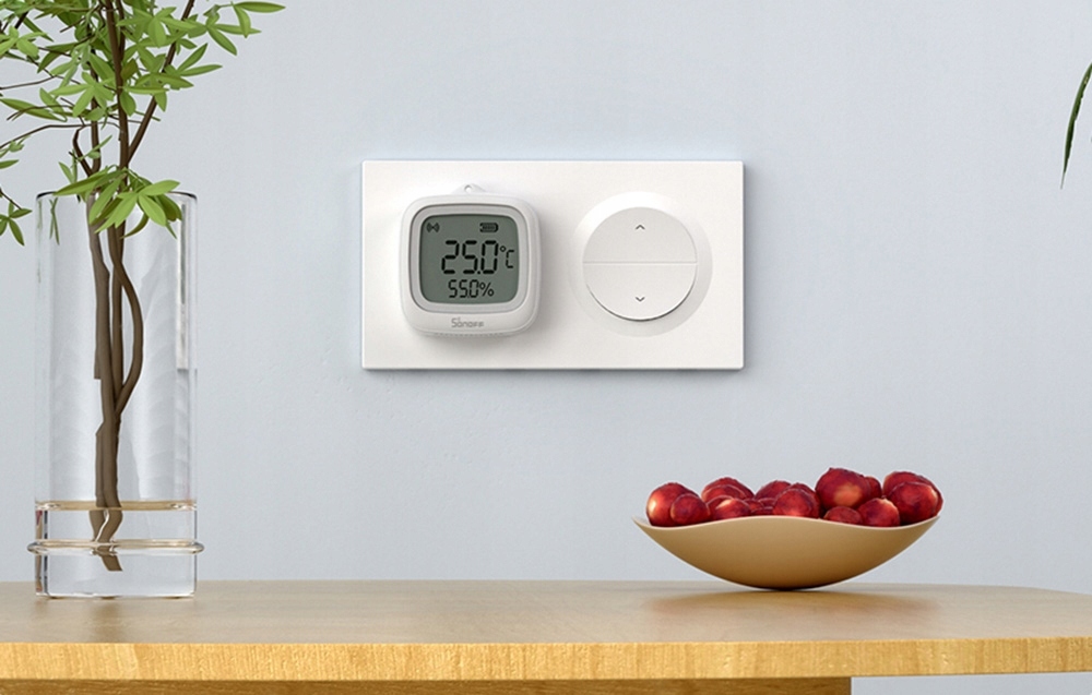 Sonoff EF2G Orb Ramka Podwójna Fusion Do Włączników Ściennych Smart Biała