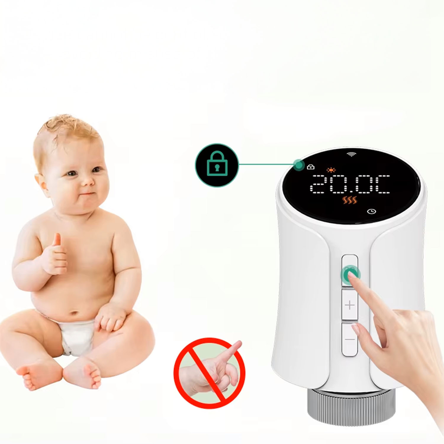 Głowica termostatyczna GTZ07 ZigBee TUYA Smart Life Termostat Grzejnikowy