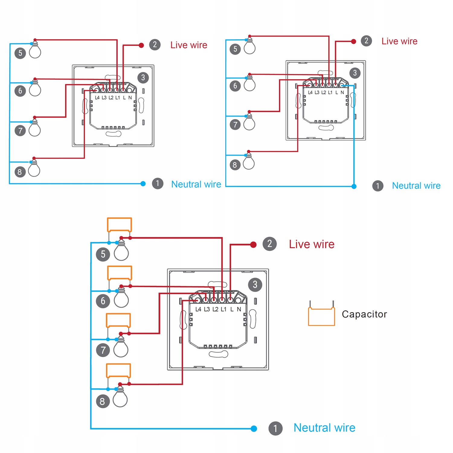 Inteligentny Przełącznik 1 Kanał Opcjonalna Żyła N ZigBee TUYA Smart Life