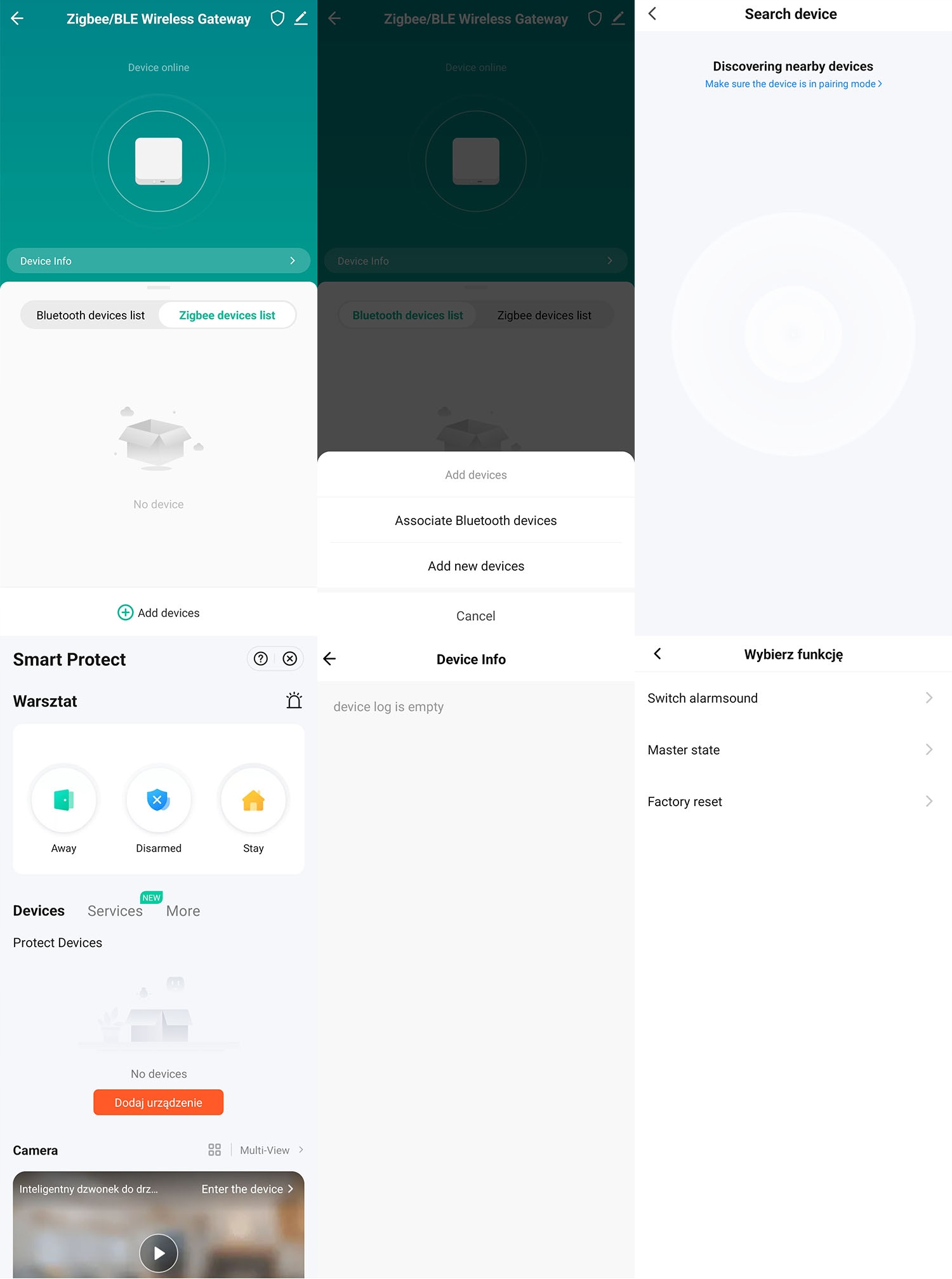 MultiBramka Mini Centralka Do Kontaktu 230V Alarm BT ZigBee WiFi TUYA Smart