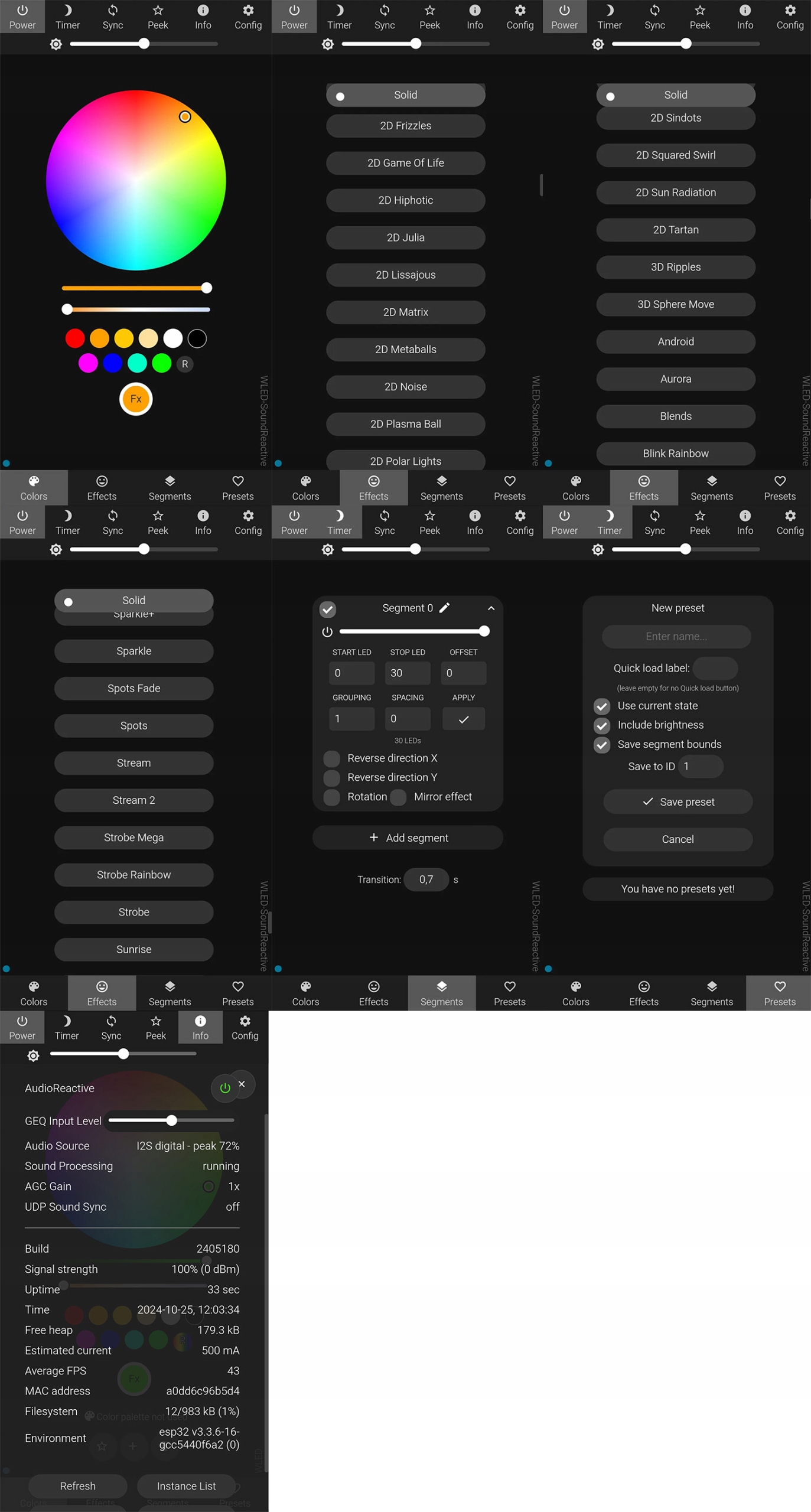 Kontroler WLED RGBIC ESP32 5~24V 15A WiFi Mikrofonem GLEDOPTO