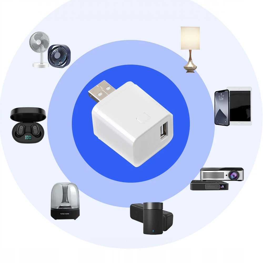 Inteligentny Mini Przełącznik Adapter USB 1 port 5-12V ZigBee TUYA Smart