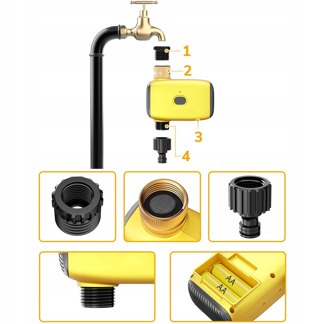 Sterownik Zawór Podlewania Nawadniania Ogrodu Timer 3/4 Cala ZigBee TUYA