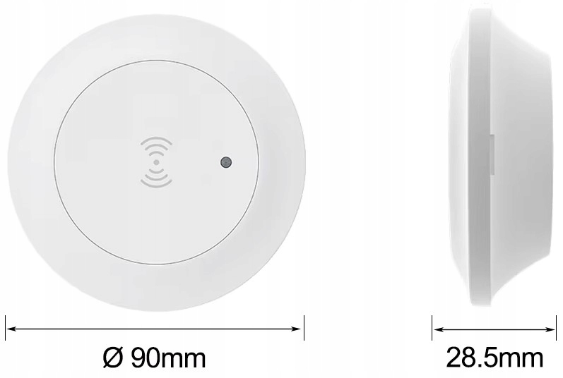 Sensor Czujnik Obecności 23GHz Ruchu Jasności Sufitowy ZigBee TUYA Smart