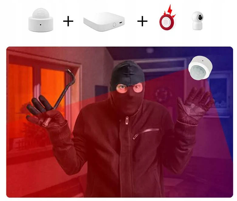 Czujnik Ruchu PIR ZigBee TUYA Micro Sensor Detektor Smart Life Zigbee2MQTT