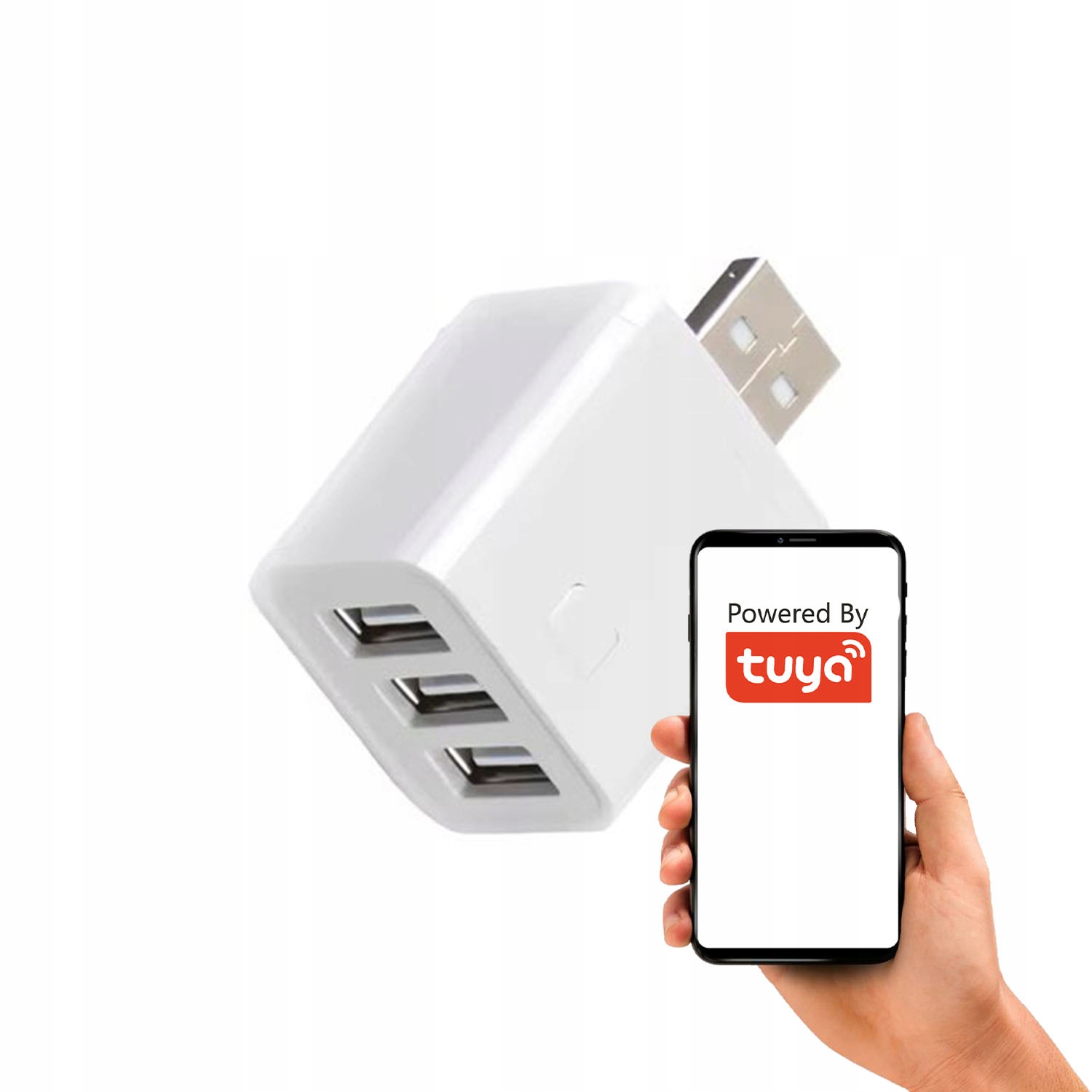 Inteligentny Mini Przełącznik Adapter USB 3 port 5-12V ZigBee TUYA Smart