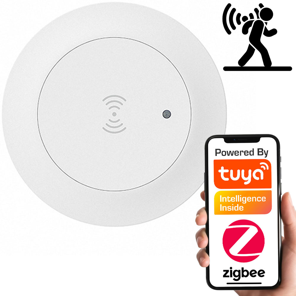 Sensor Czujnik Obecności 23GHz Ruchu Jasności Sufitowy ZigBee TUYA Smart