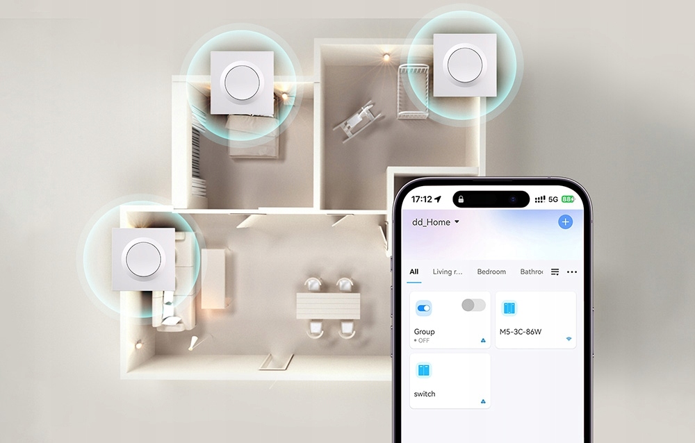 Sonoff ZBMINIL2-E Orb-ZBW1L Smart Przełącznik Ścienny ZigBee Bez Przewodu N
