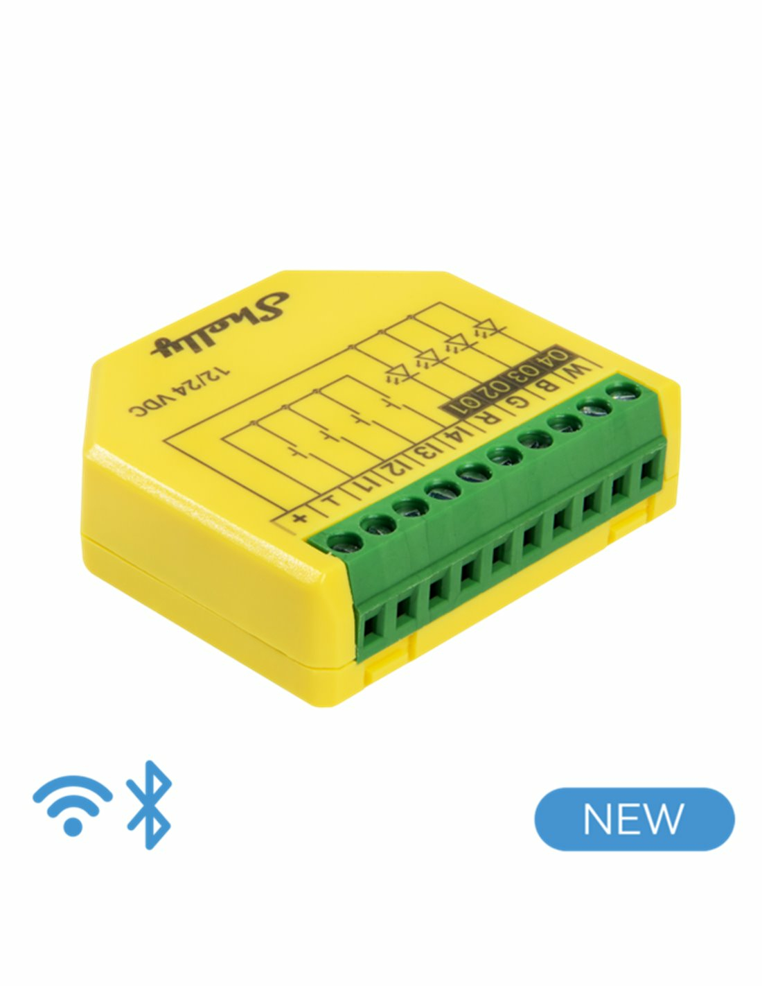 Shelly Plus RGBW PM Inteligentny Sterownik Taśm LED WiFi Bluetooth