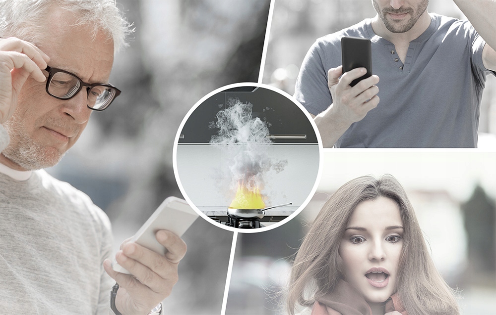 Czujnik Dymu WiFi TUYA Smart Life XS01-WT Alarm Dźwiękowy LED 85dB X-SENSE