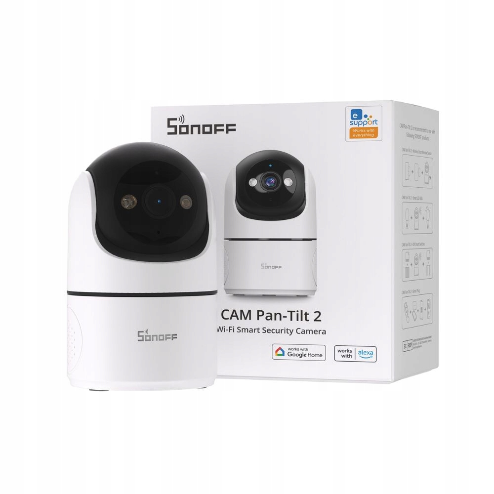 SONOFF CAM-PT2 CAM Pan-Tilt 2 Kamera Bezpieczeństwa WiFi 360° ONVIF RTSP
