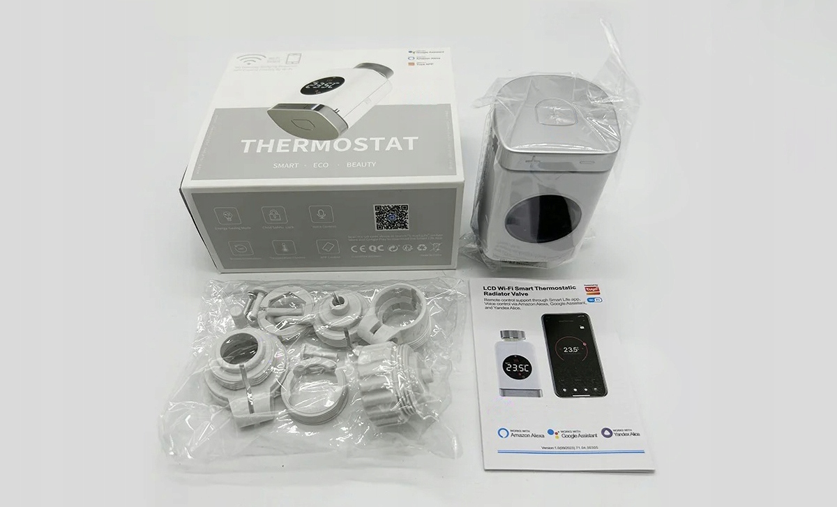 Inteligentna Głowica Termostatyczna GTZ09 ZigBee 3.0 TUYA Smart Life