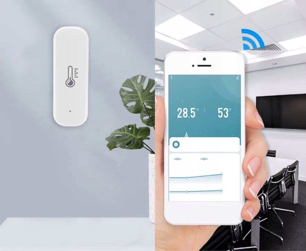 Czujnik Temperatury Wilgotności AAA ZigBee TUYA Smart Life ZigBee2MQTT