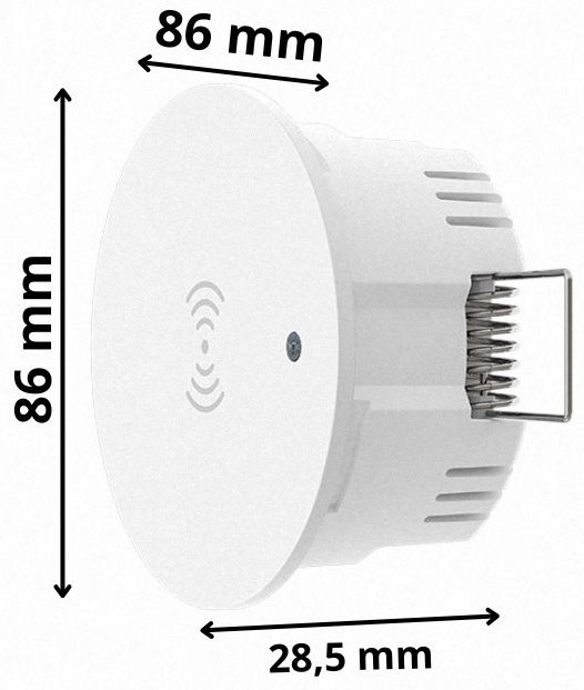 Sensor Czujnik Obecności 23GHz Ruchu Jasności Sufitowy ZigBee TUYA Smart