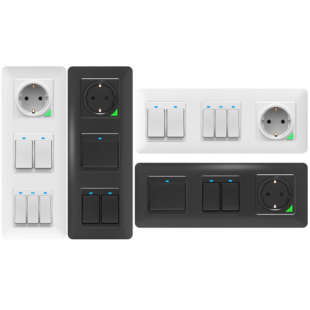 Przełącznik Włącznik 3 Obwody ZigBee TUYA Przycisk PSMART Biały