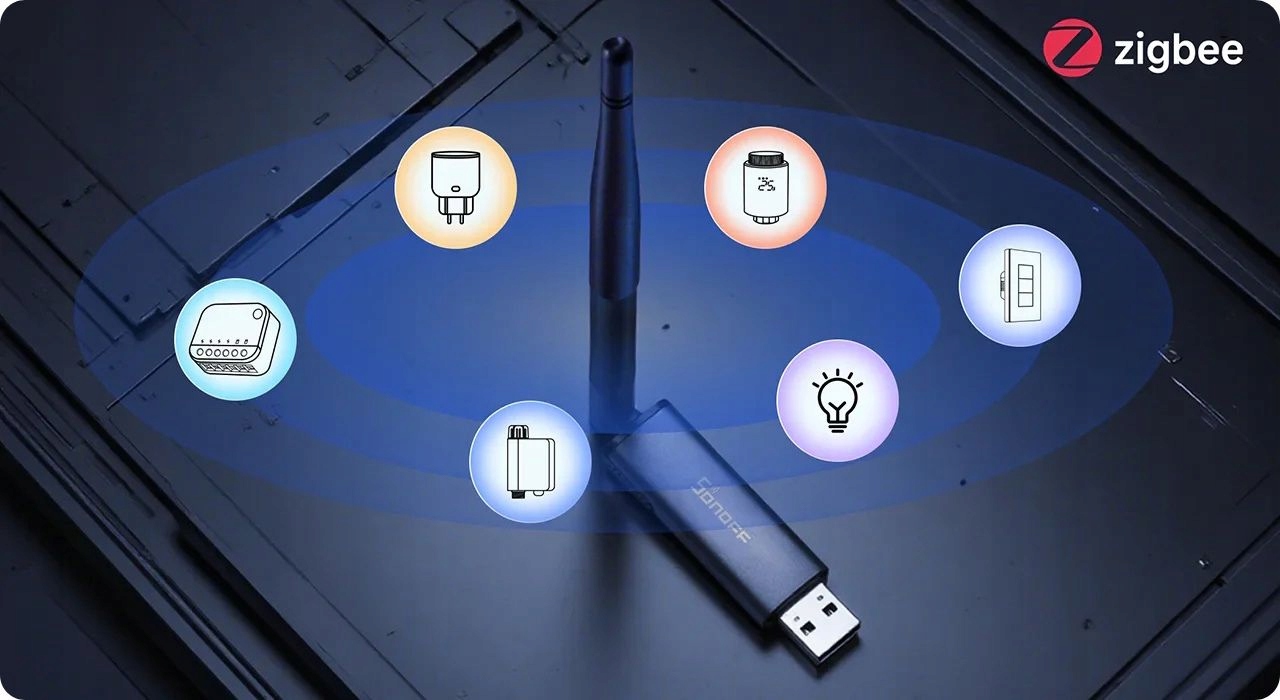 Sonoff Dongle Plus MG24 Zigbee Thread USB Bramka Koordynator Zigbee2MQTT