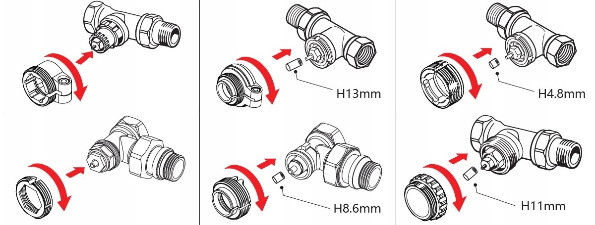 Inteligentna Głowica Termostatyczna GTZ09 ZigBee 3.0 TUYA Smart Life