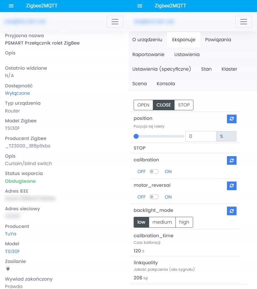 Przełącznik Włącznik 3 Obwody ZigBee TUYA Przycisk PSMART Biały