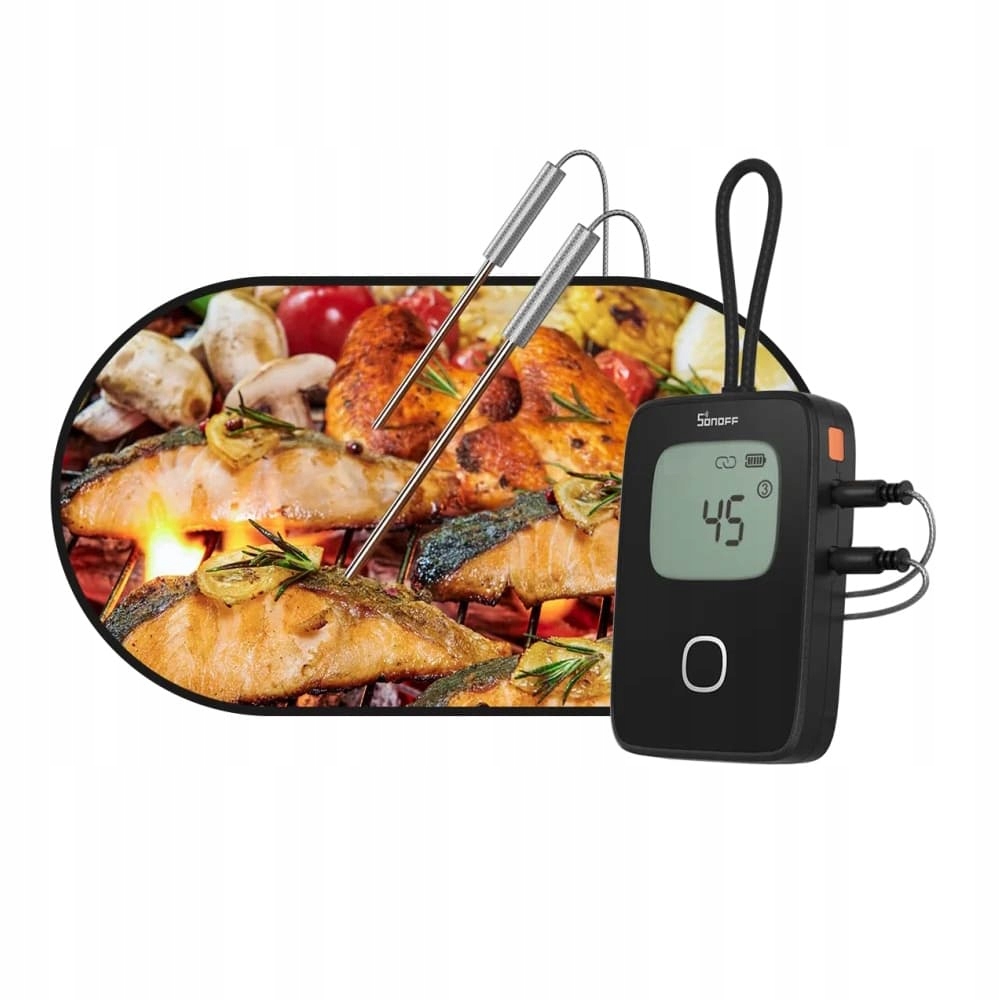 SONOFF Termometr Do Mięsa BBQ BMT01 Pomiar Od 0 Do 300 Stopni Bluetooth