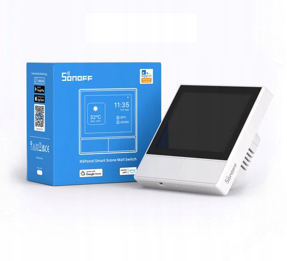 Sonoff NSPanel Inteligentny Przełącznik Ścienny WiFi BLE Biały