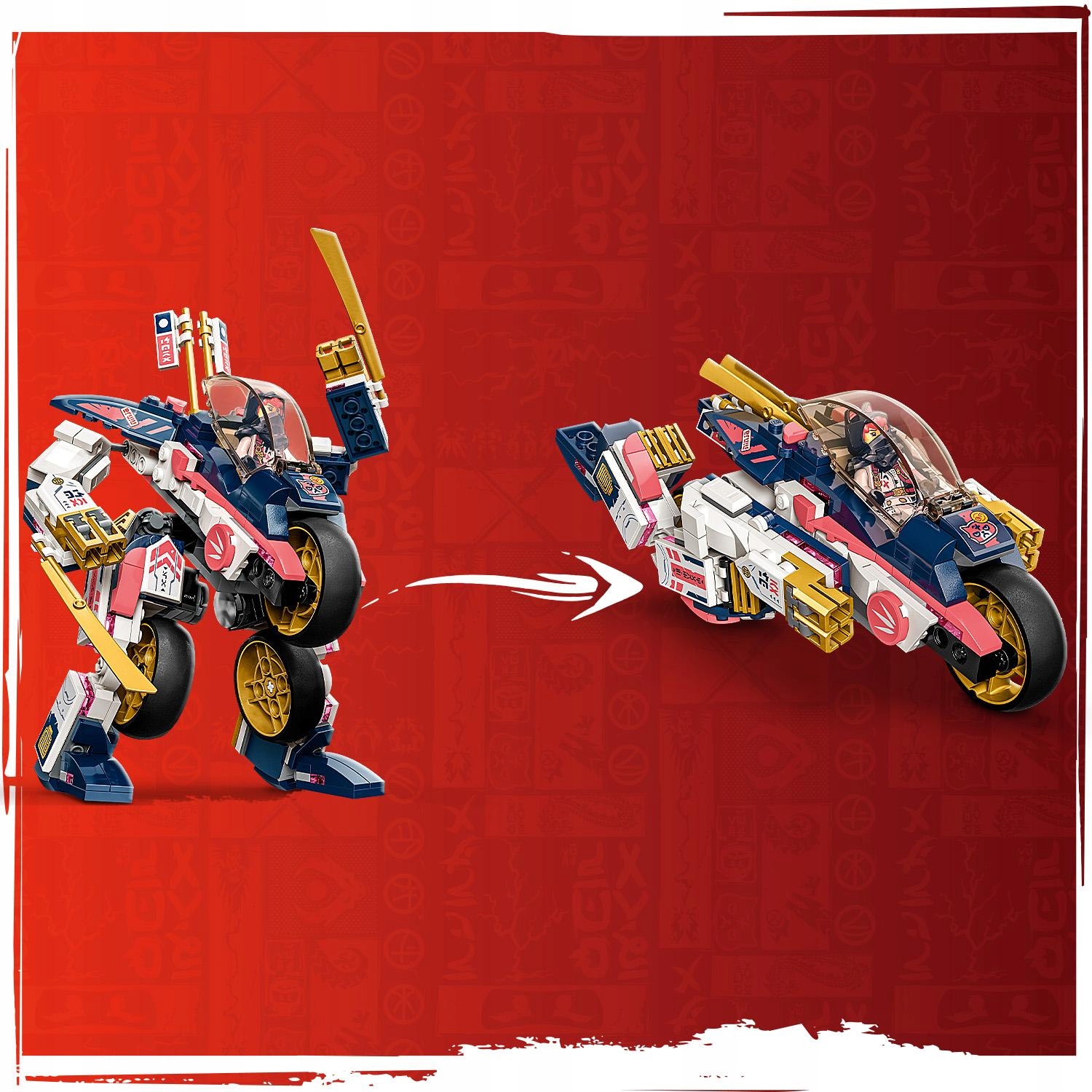 SORA LEGO NINJAGO Mech Sora zmieniający się w motocykl