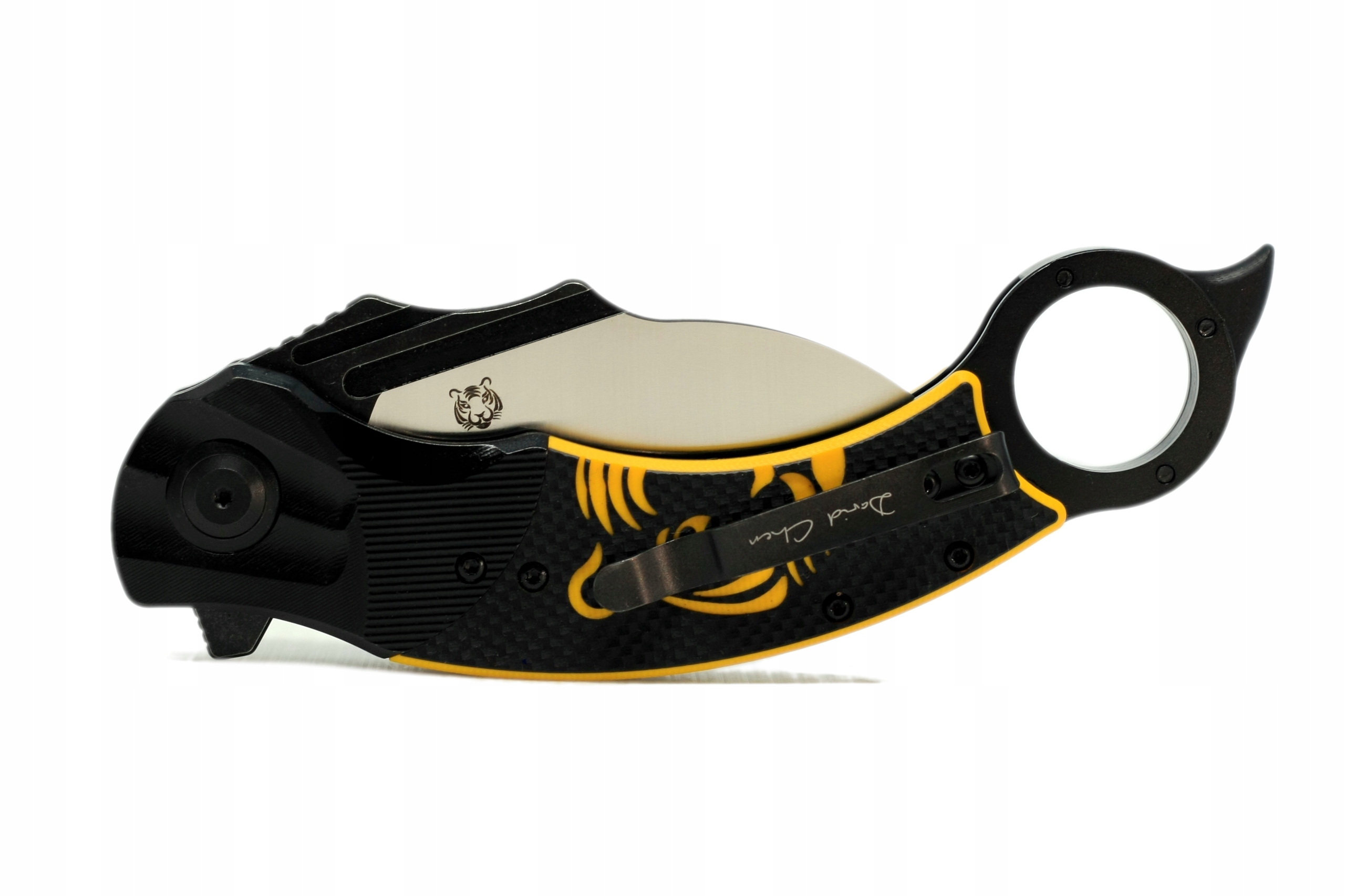 Nóż składany kieszonkowy KARAMBIT stal EDC survival Sitivien ST164 scyzoryk