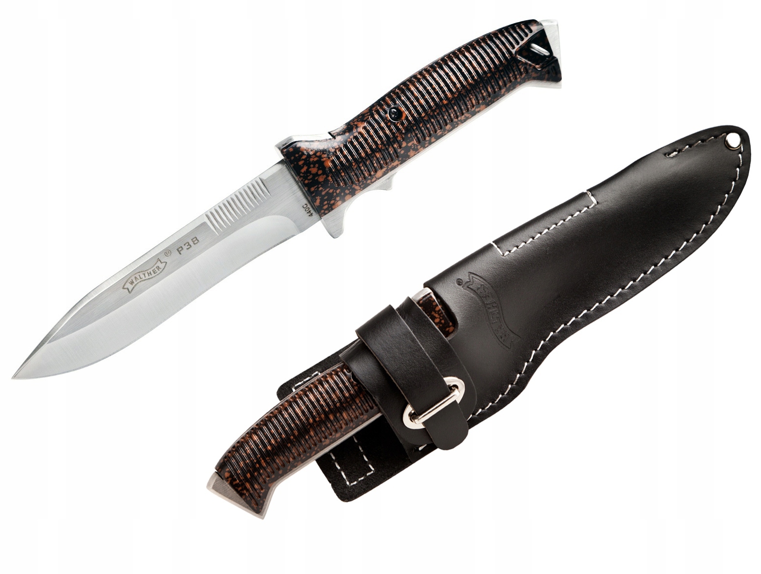 Nóż tektyczny Walther P38 Bushcraft survival stal