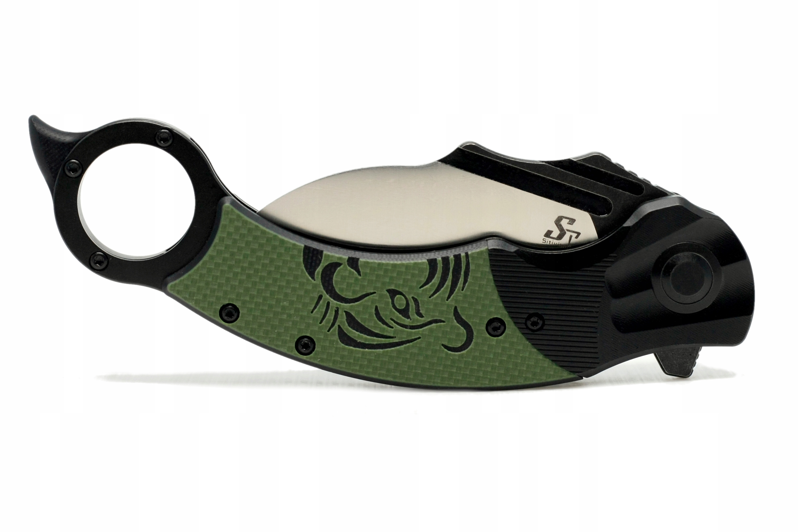 Nóż składany kieszonkowy KARAMBIT stal EDC survival Sitivien ST164 scyzoryk