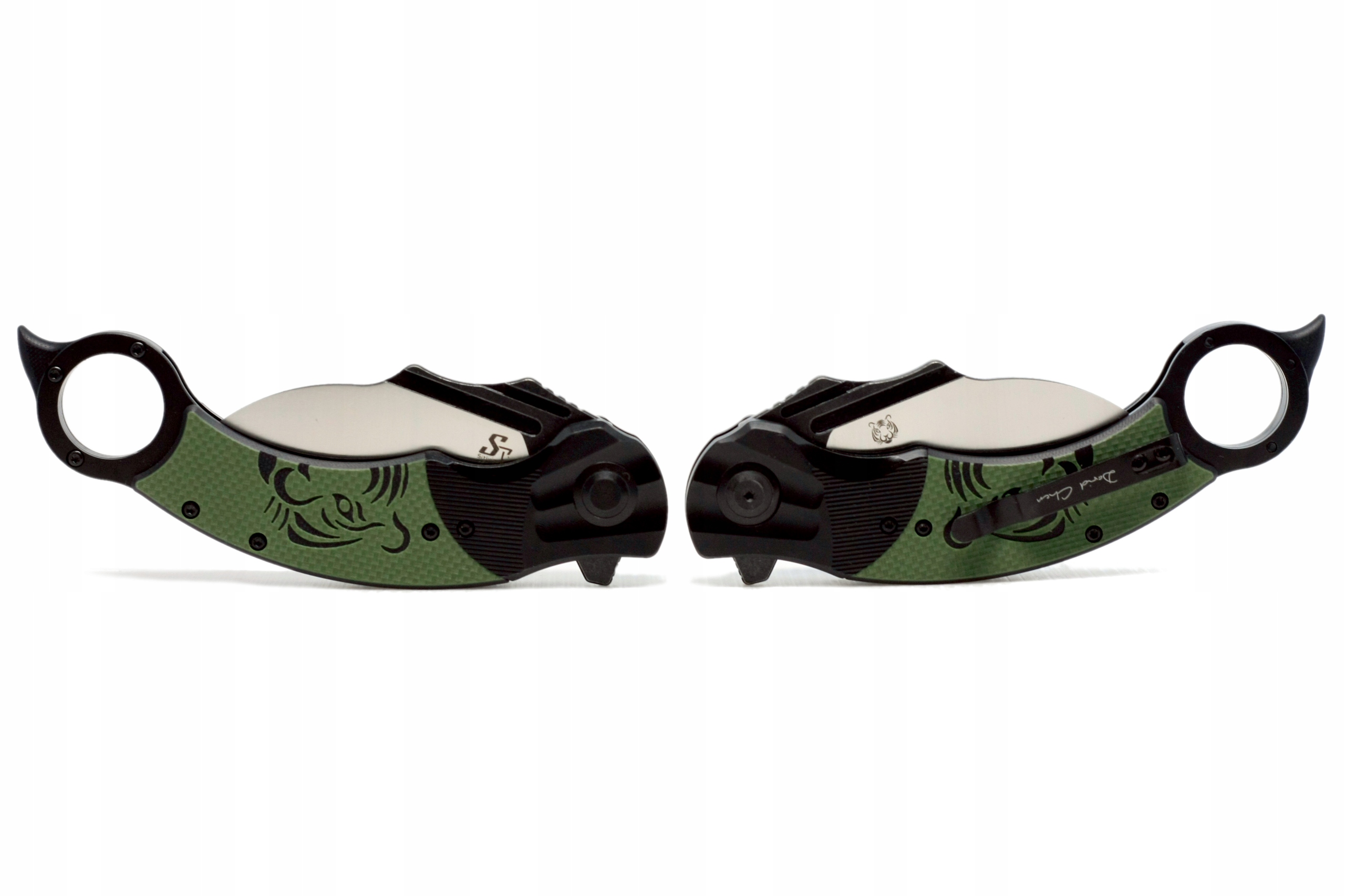 Nóż składany kieszonkowy KARAMBIT stal EDC survival Sitivien ST164 scyzoryk