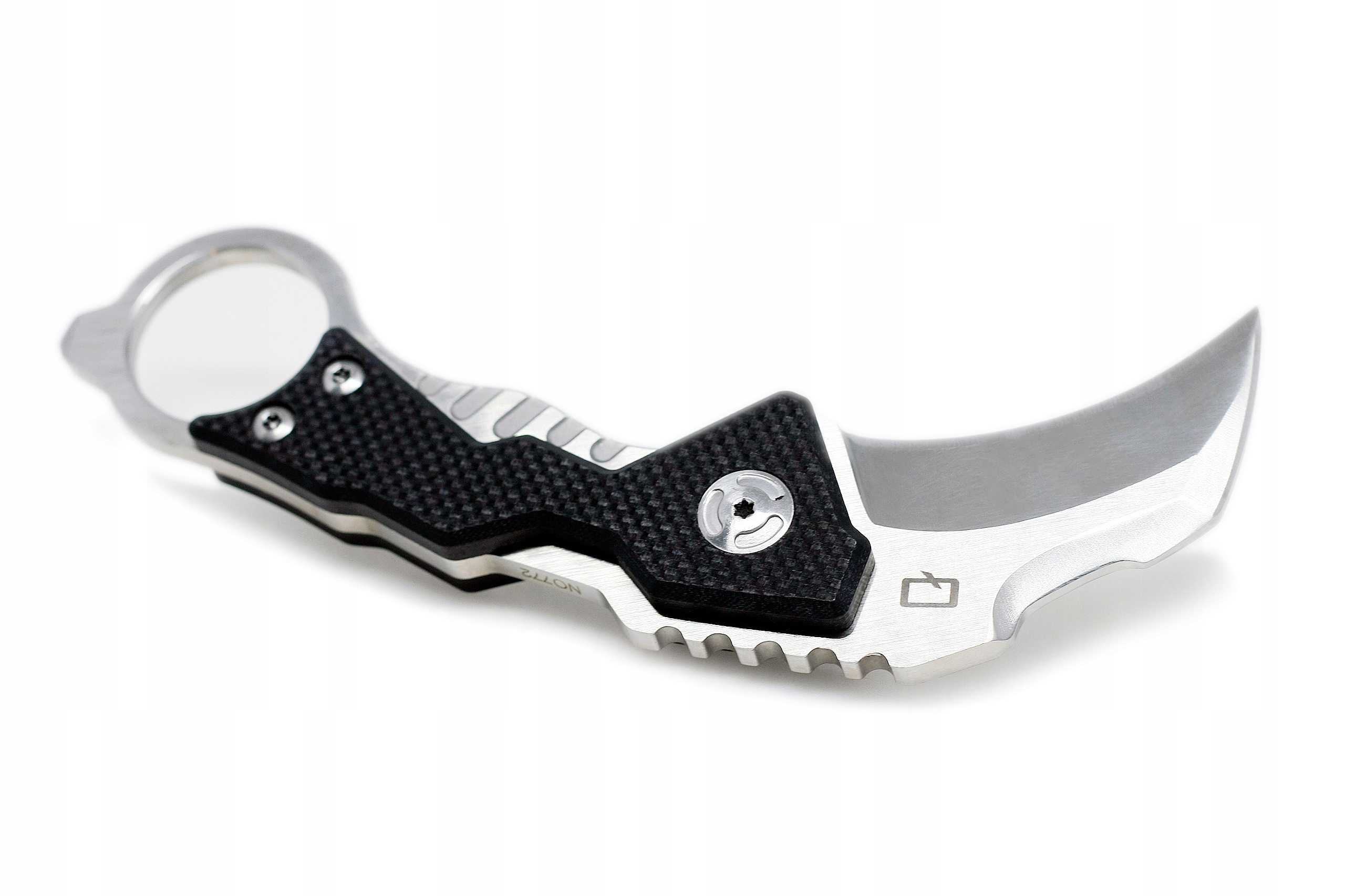 Karambit taktyczny nóż stal D2 etui EDC Q Pazur