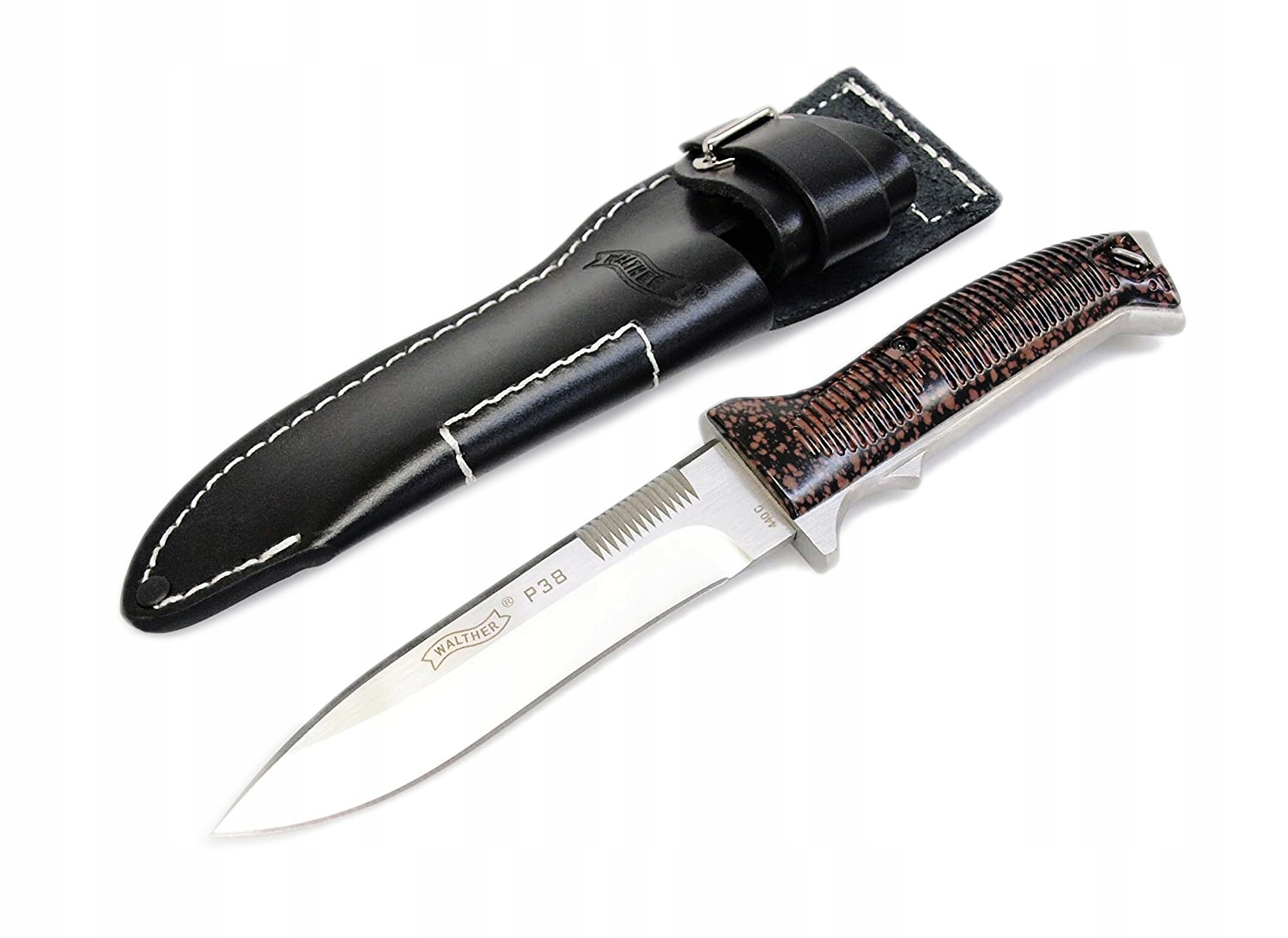 Nóż tektyczny Walther P38 Bushcraft survival stal