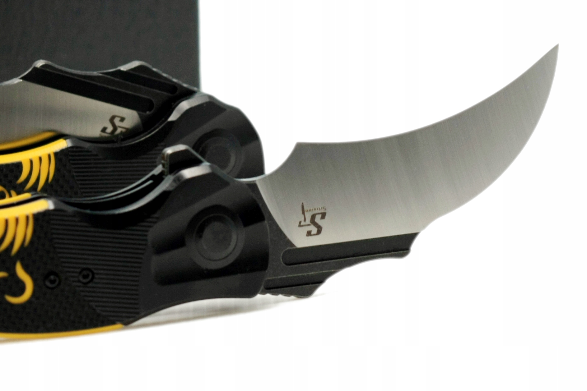 Nóż składany kieszonkowy KARAMBIT stal EDC survival Sitivien ST164 scyzoryk