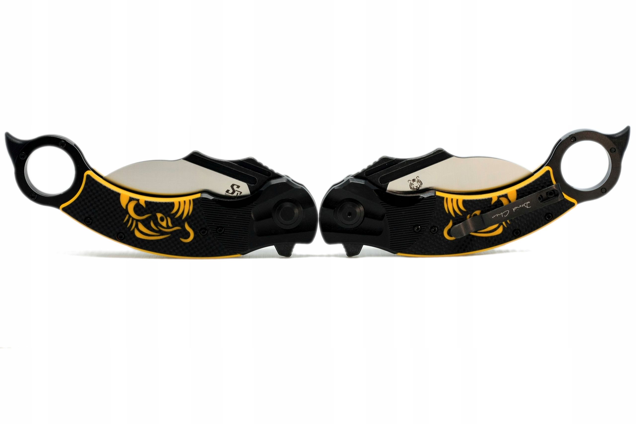 Nóż składany kieszonkowy KARAMBIT stal EDC survival Sitivien ST164 scyzoryk