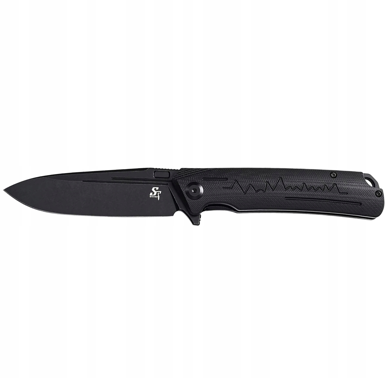 Nóż składany stal D2 EDC survival flipper ST136-BK