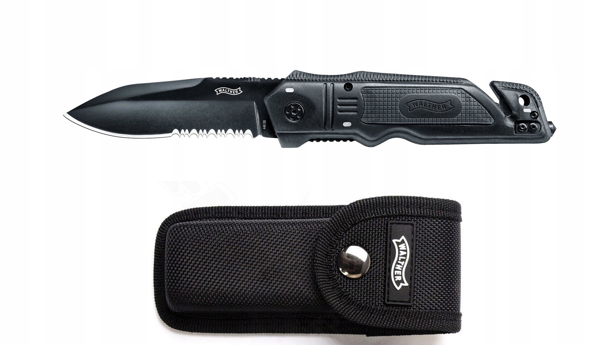 Nóż ratowniczy ratunkowy Walther ERK Folder EDC 5.0728