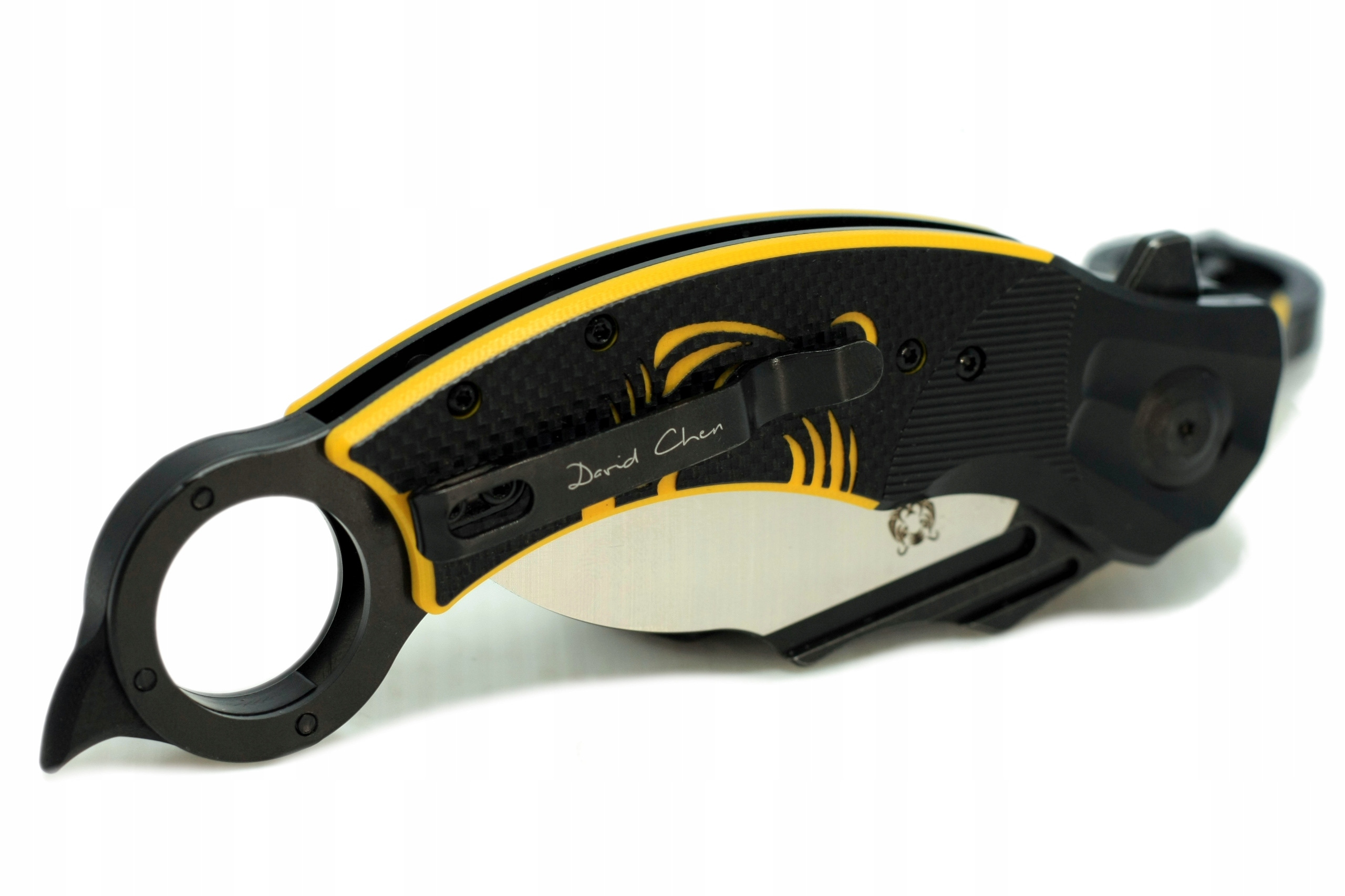 Nóż składany kieszonkowy KARAMBIT stal EDC survival Sitivien ST164 scyzoryk