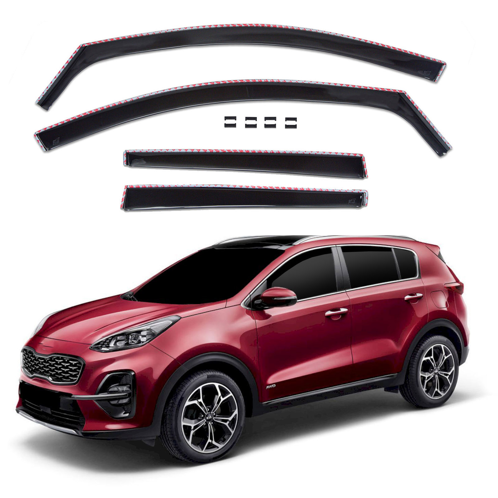 GP Okenski deflektorji za Sportage Sportage 2016-2021 4 kosa
